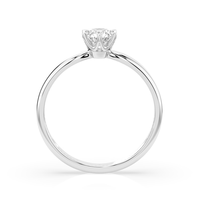 Pierścionek Soliter z diamentem 101-10040-W-0.3 - Jubiler Sezam