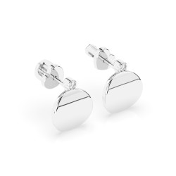 Kolczyki Minimalizm z diamentami 102-10067-W-0.04 - Jubiler Sezam
