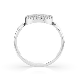 Pierścionek Iluzja z diamentami 101-10073-W-0.15 - Jubiler Sezam