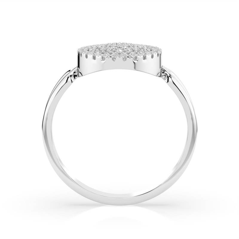 Pierścionek Iluzja z diamentami 101-10073-W-0.15 - Jubiler Sezam