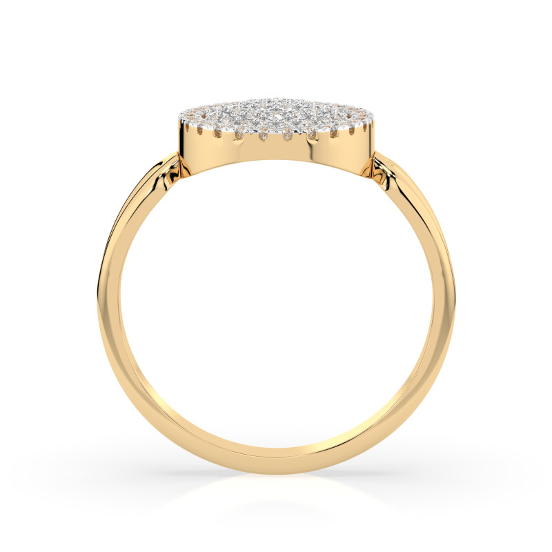 Pierścionek Iluzja z Diamentami KB 101-10073-Y-0.15