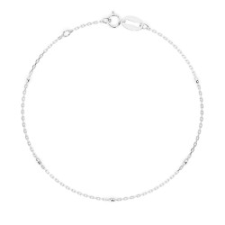 Bransoletka Minimalizm z diamentami 105-10008/5-W-0.07 - Jubiler Sezam