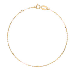 Bransoletka Minimalizm z diamentami 105-10008/5-Y-0.07 - Jubiler Sezam