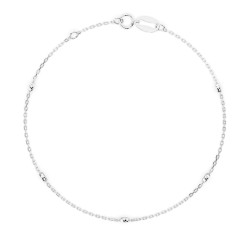 Bransoletka Minimalizm z diamentami 105-10008/5-W-0.14 - Jubiler Sezam