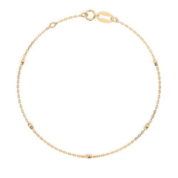 Bransoletka Minimalizm z diamentami 105-10008/5-Y-0.14 - Jubiler Sezam