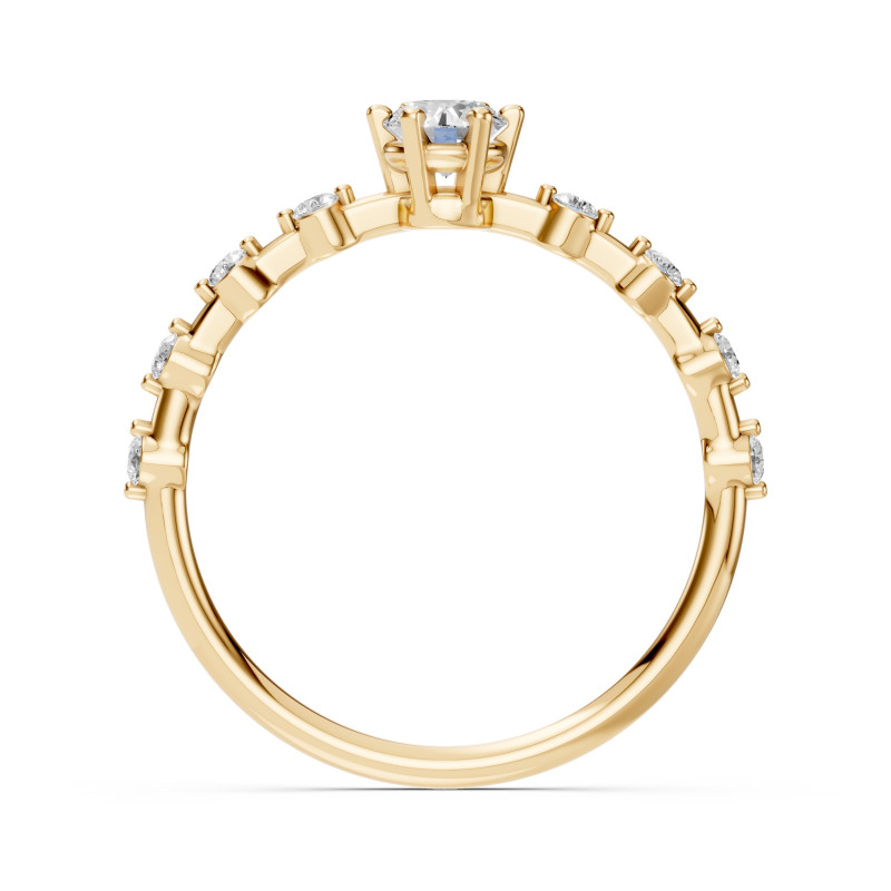 Pierścionek Soliter Wieczność z Diamentami KB 101-10144-Y-0.3