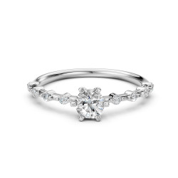 Pierścionek Soliter Wieczność z diamentami 101-10144-W-0.5