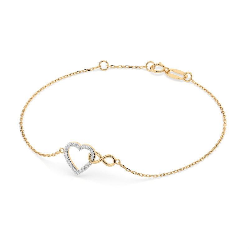 Bransoletka Minimalizm z Diamentami KB 105-10011-Y-0.11