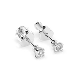 Kolczyki Soliter Motylek z diamentami 102-10089/2-W-0.3