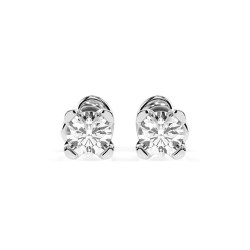 Kolczyki Soliter Motylek z diamentami 102-10089/2-W-0.6