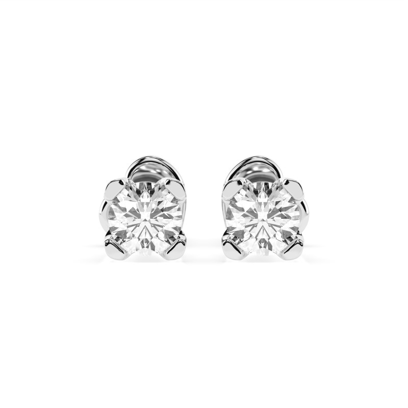 Kolczyki Soliter Motylek z diamentami 102-10089/2-W-0.6