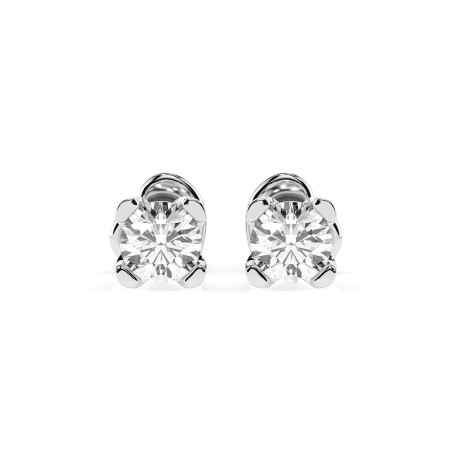 Kolczyki Soliter Motylek z diamentami 102-10089/2-W-0.6