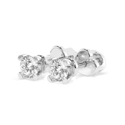 Kolczyki Soliter Motylek z diamentami 102-10089/2-W-0.6