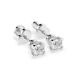 Kolczyki Soliter Motylek z diamentami 102-10089/2-W-0.6