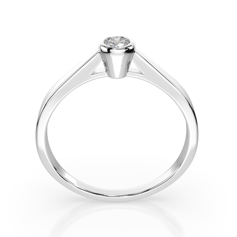 Pierścionek Soliter z Diamentem KB 101-10010-W-0.15