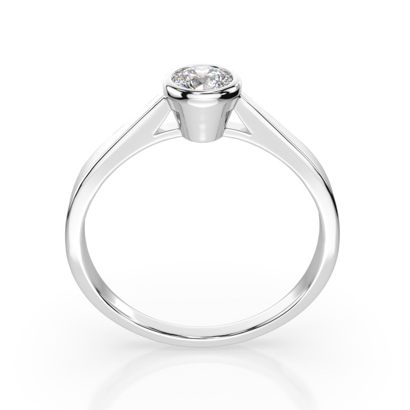Pierścionek Soliter z diamentem 101-10010-W-0.3 - Jubiler Sezam