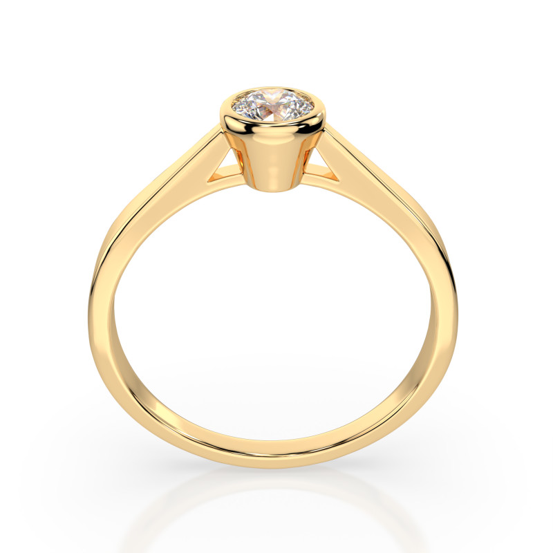 Pierścionek Soliter z Diamentem KB 101-10010-Y-0.3