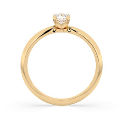Pierścionek Soliter z diamentem 101-10089-Y-0.3 - Jubiler Sezam