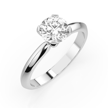 Pierścionek Soliter z diamentem 101-10089-W-1.0 - Jubiler Sezam