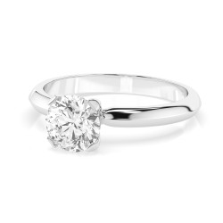 Pierścionek Soliter z diamentem 101-10089-W-1.0 - Jubiler Sezam