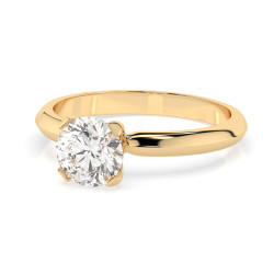 Pierścionek Soliter z diamentem 101-10089-Y-1.0 - Jubiler Sezam