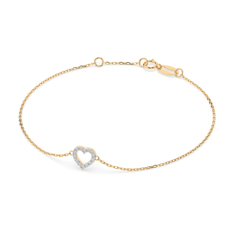 Bransoletka Minimalizm z Diamentami KB 105-10005-Y-0.07