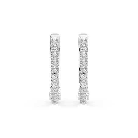 Kolczyki Wieczność z diamentami 102-10076-W-0.18 - Jubiler Sezam