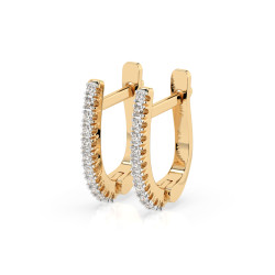 Kolczyki Wieczność z diamentami 102-10076-Y-0.18 - Jubiler Sezam