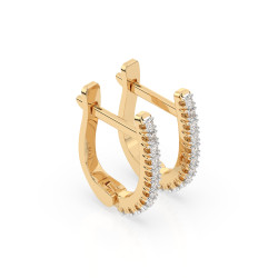 Kolczyki Wieczność z diamentami 102-10076-Y-0.18 - Jubiler Sezam