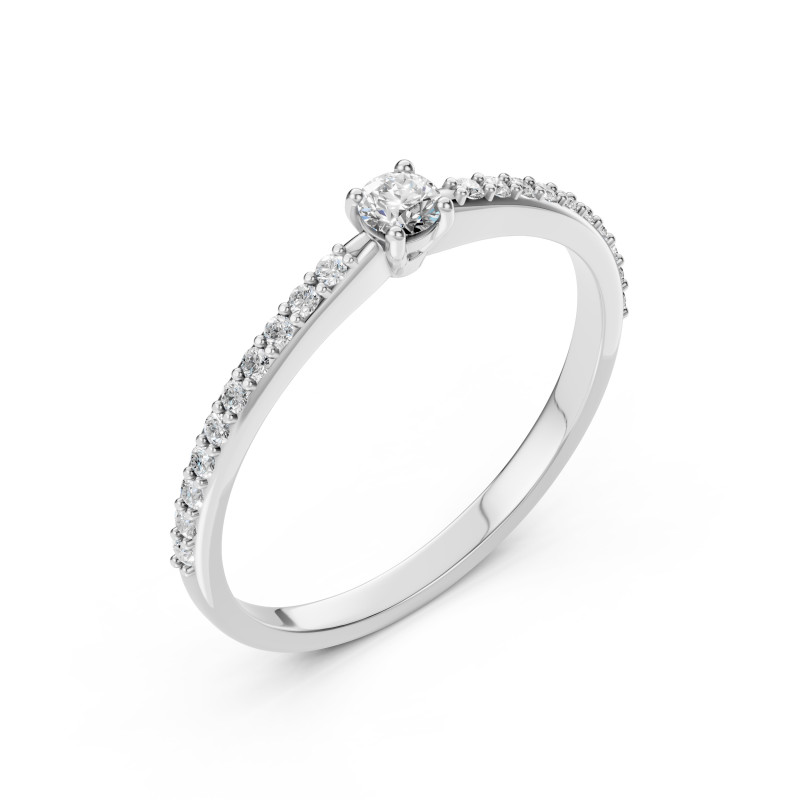 Pierścionek Soliter Wieczność z diamentami 101-10116/2-W-0.1