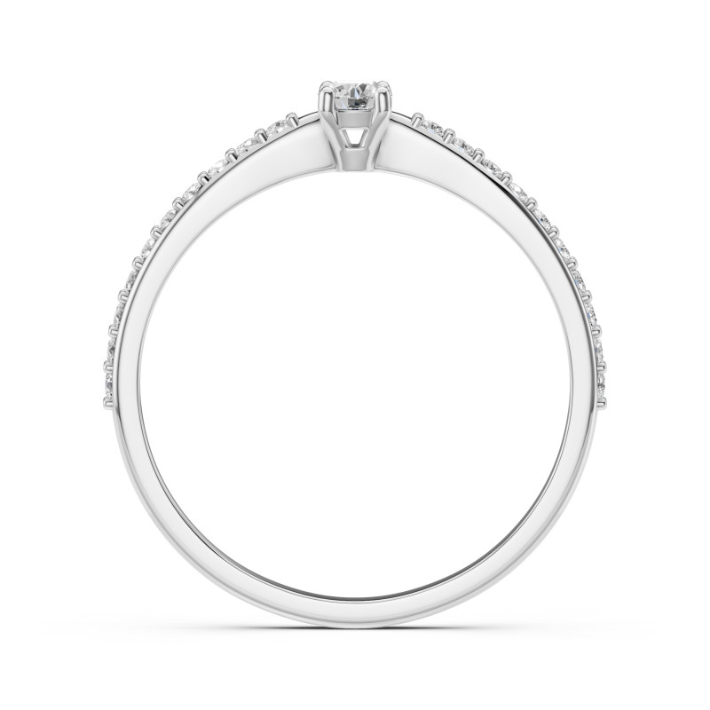 Pierścionek Soliter Wieczność z Diamentami KB 101-10116/2-W-0.1