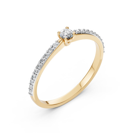 Pierścionek Soliter Wieczność z diamentami 101-10116/2-Y-0.1