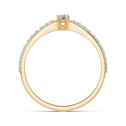 Pierścionek Soliter Wieczność z diamentami 101-10116/2-Y-0.1