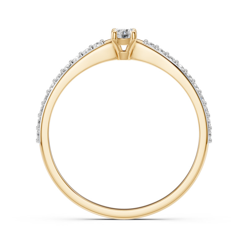 Pierścionek Soliter Wieczność z Diamentami KB 101-10116/2-Y-0.1