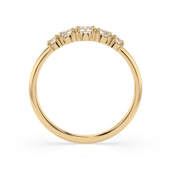 Pierścionek Wieczność z diamentami 101-10128-Y-0.15 - Jubiler Sezam