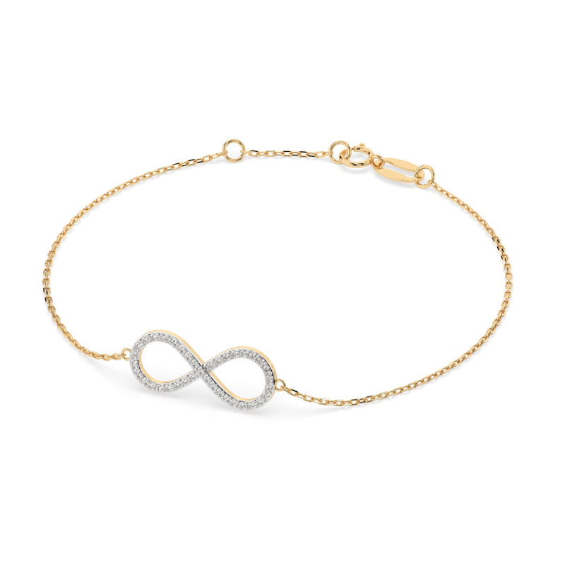 Bransoletka Minimalizm z Diamentami KB 105-10006-Y-0.19