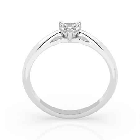 Pierścionek Soliter z diamentem 101-10190HRT-W-0.3 - Jubiler Sezam