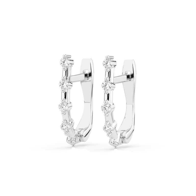 Kolczyki Wieczność z Diamentami KB 102-10145-W-0.2