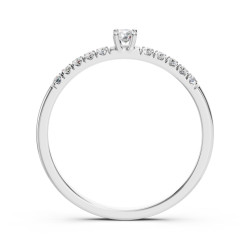 Pierścionek Soliter Wieczność z diamentami 101-10126/2-W-0.07