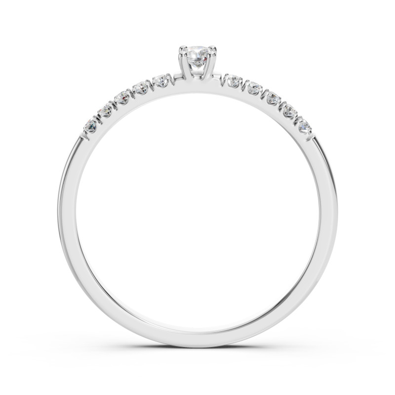 Pierścionek Soliter Wieczność z Diamentami KB 101-10126/2-W-0.07