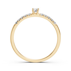 Pierścionek Soliter Wieczność z diamentami 101-10126/2-Y-0.07