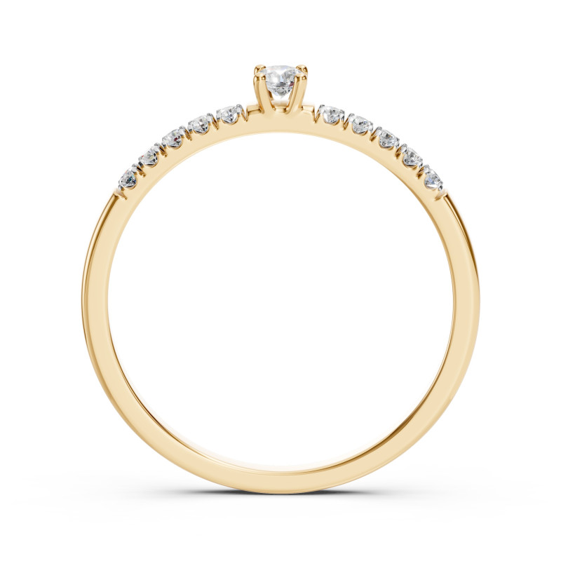 Pierścionek Soliter Wieczność z diamentami 101-10126/2-Y-0.07