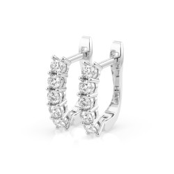 Kolczyki Wieczność z diamentami 102-10098-W-0.6 - Jubiler Sezam