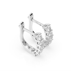 Kolczyki Wieczność z diamentami 102-10098-W-0.6 - Jubiler Sezam
