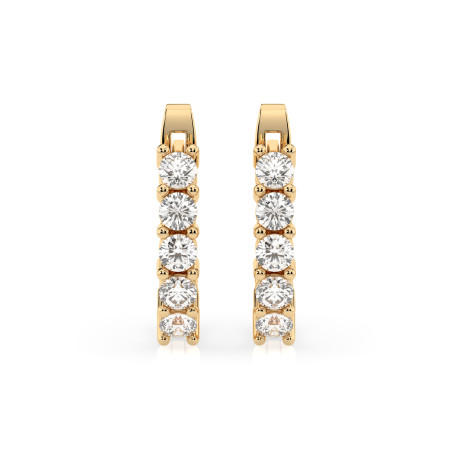 Kolczyki Wieczność z diamentami 102-10098-Y-0.6 - Jubiler Sezam