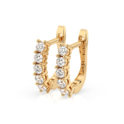 Kolczyki Wieczność z diamentami 102-10098-Y-0.6 - Jubiler Sezam