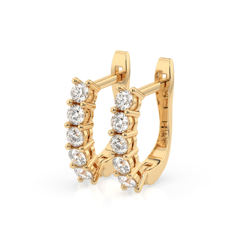 Kolczyki Wieczność z Diamentami KB 102-10098-Y-0.6