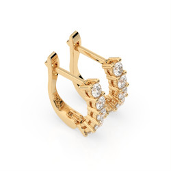 Kolczyki Wieczność z diamentami 102-10098-Y-0.6 - Jubiler Sezam