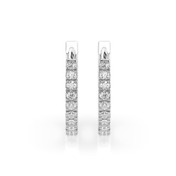 Kolczyki Wieczność z diamentami 102-10109-W-0.22 - Jubiler Sezam