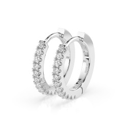 Kolczyki Wieczność z diamentami 102-10109-W-0.22 - Jubiler Sezam